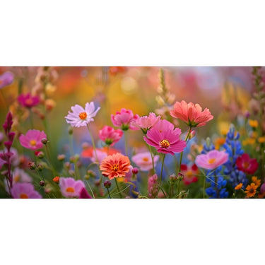 Tableau Cinq Parties Fleurs